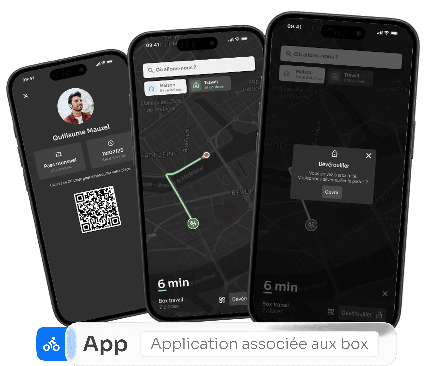 App mockup + titre
